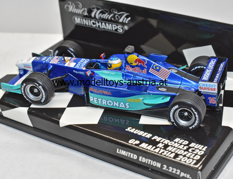 Sauber C20 Petronas RED BULL 2001 Nick HEIDFELD Malaysien GP 1:43 Sauber C20 Petronas RED BULL 2001 Nick HEIDFELD Malaysien GP 1:43
